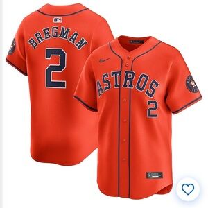 NWT Nike Alex Bregman Houston
Astros Alternate Limited Player
Jersey Sz M or XL